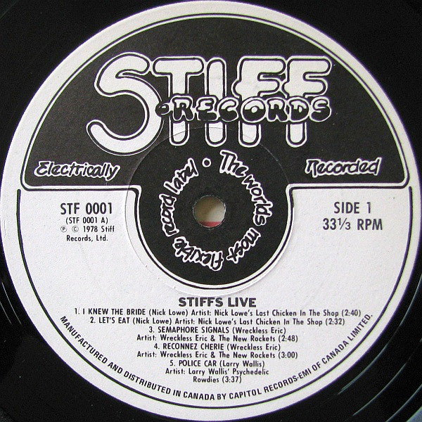 Various - Stiffs Live - 1978