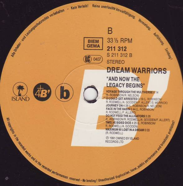 Dream Warriors - And Now The Legacy Begins - 1991