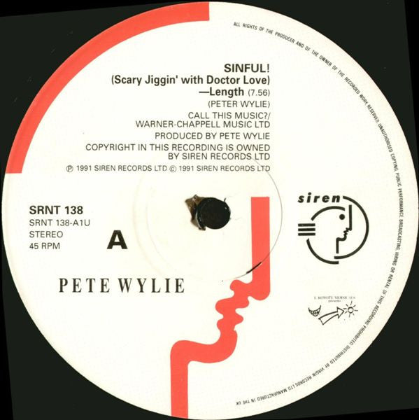 Pete Wylie And Farm, The - Sinful! (Scary Jiggin' With Doctor Love) - Length! - 1991