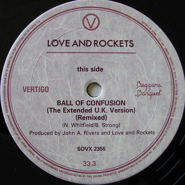 Love And Rockets - Ball Of Confusion (The 12" Remixes) - 1985