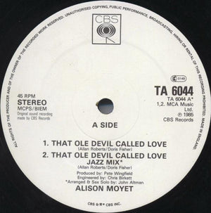 Alison Moyet - That Ole Devil Called Love - 1985