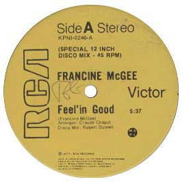 Francine McGee - Feel'in Good / Delirium - 1977