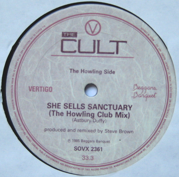 Cult, The - She Sells Sanctuary (The Howling Mix) - 1985