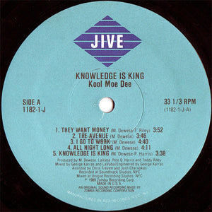 Kool Moe Dee - Knowledge Is King - 1989