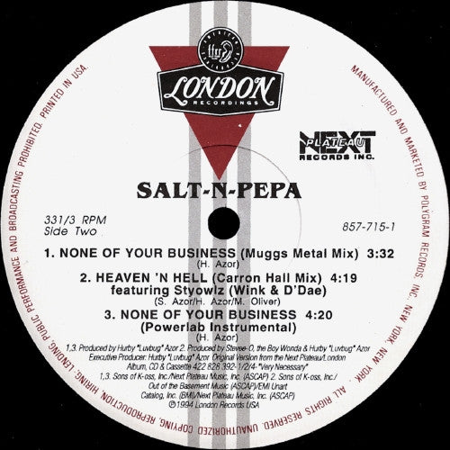 Salt 'N' Pepa - None Of Your Business