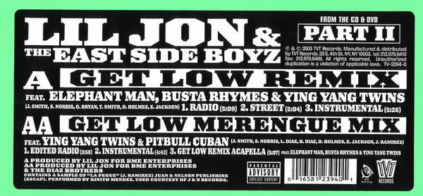 Lil' Jon & The East Side Boyz - Get Low (Remix) - 2003