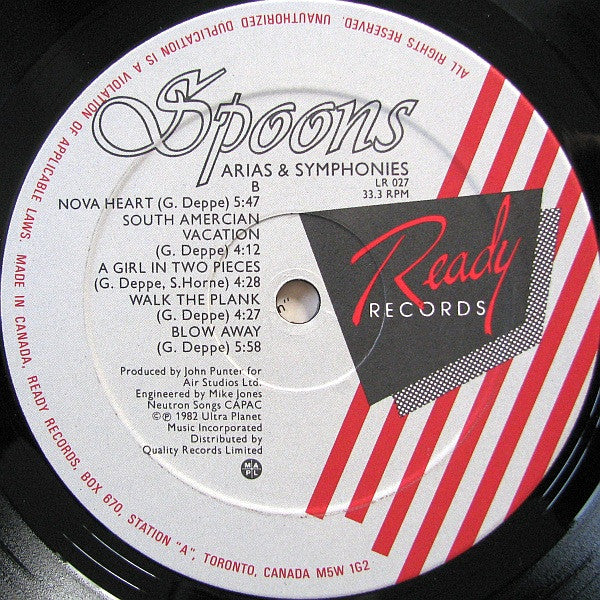 Spoons - Arias & Symphonies