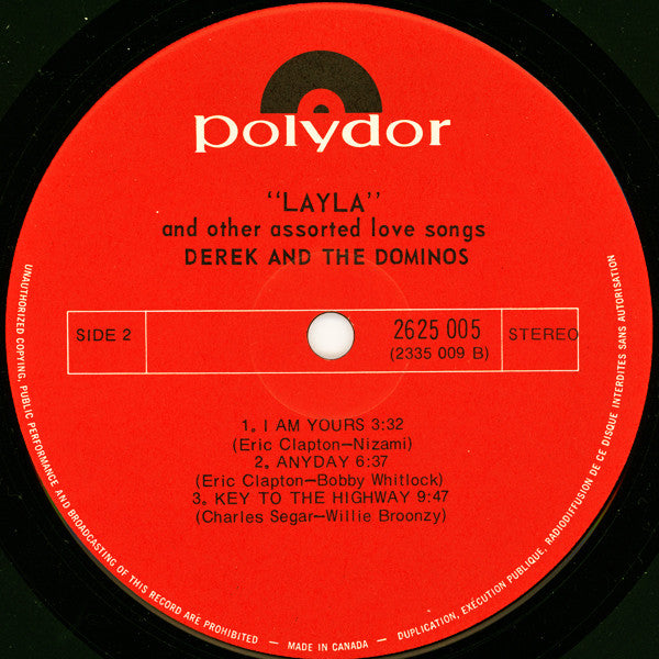 Derek & The Dominos - Layla And Other Assorted Love Songs - 1972