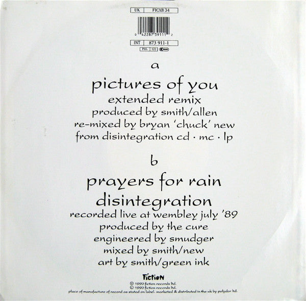 Cure, The - Pictures Of You - 1990