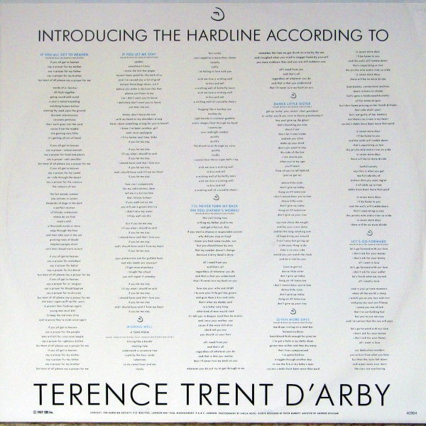 Terence Trent D'Arby - Introducing The Hardline According To Terence Trent D'Arby - 1988