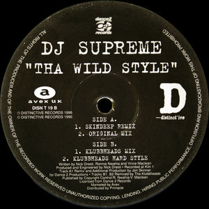 DJ Supreme - Tha Wild Style - 1996