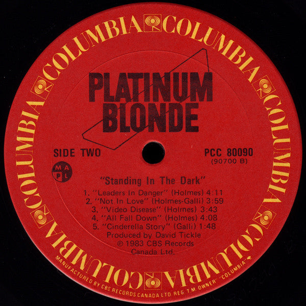 Platinum Blonde - Standing In The Dark - 1984