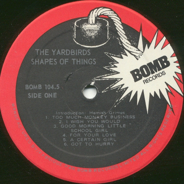 Yardbirds, The - Shapes Of Things - 1978