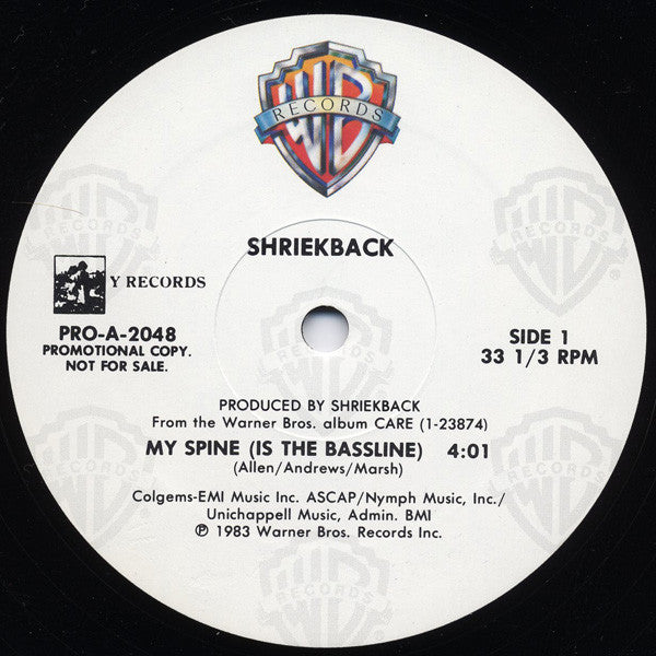 Shriekback - My Spine (Is The Bassline) - 1983