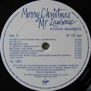 Ryuichi Sakamoto - Merry Christmas Mr Lawrence (Sound Track From The Motion Picture) - 1983