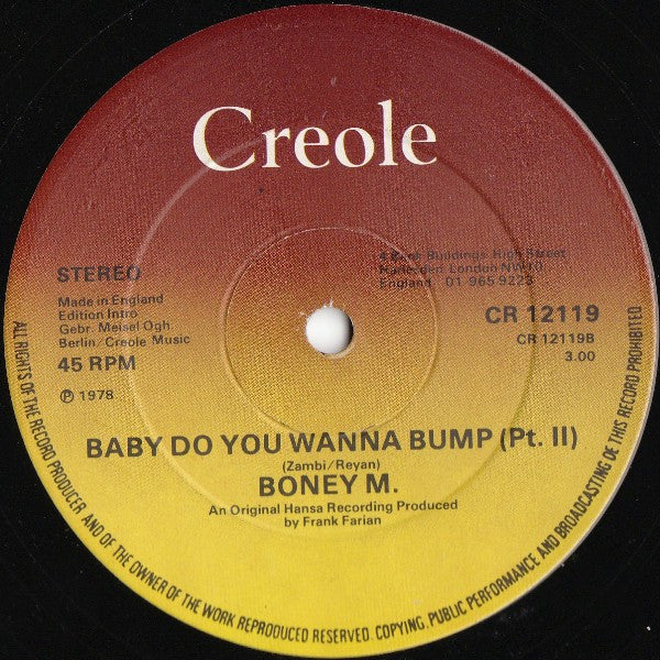 Boney M. - Baby Do You Wanna Bump - 1978