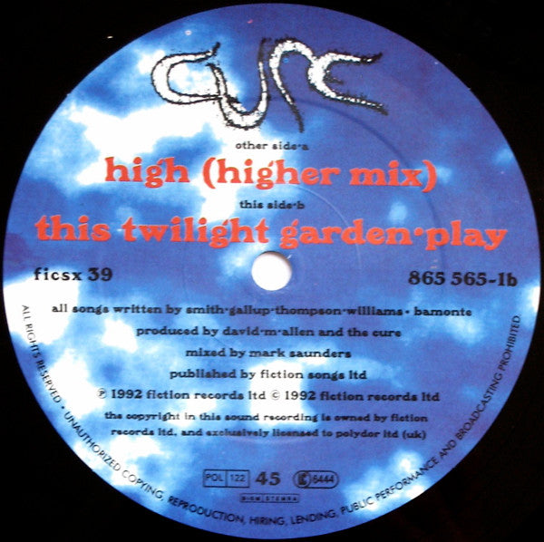 Cure, The - High - 1992
