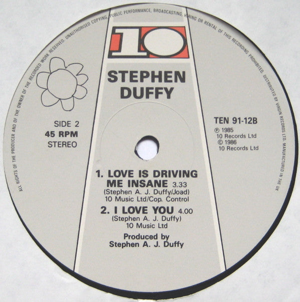 Stephen Duffy - I Love You