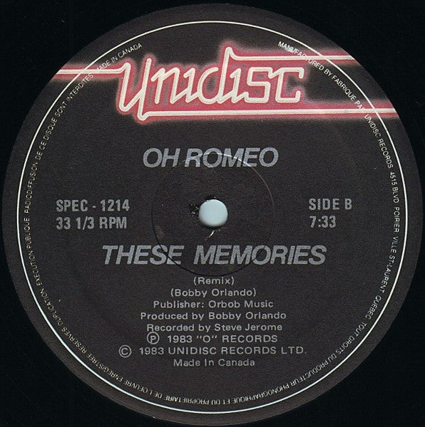 Divine / Oh Romeo - Native Love (Remix) / These Memories (Remix) - 1984