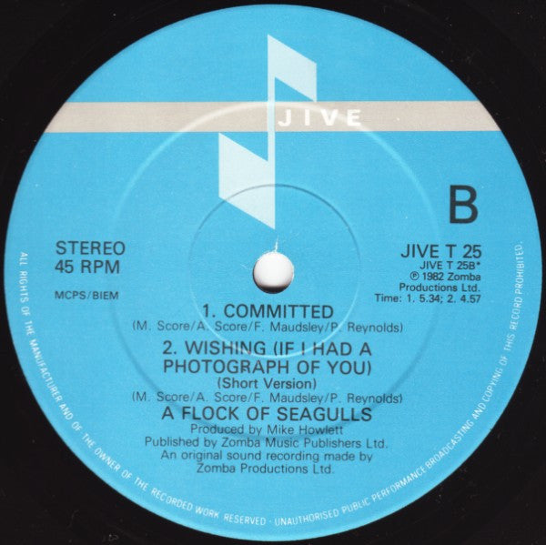 A Flock Of Seagulls - Wishing (If I Had A Photograph Of You) - 1982