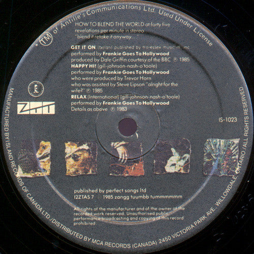 Frankie Goes To Hollywood - Welcome To The Pleasuredome - 1985