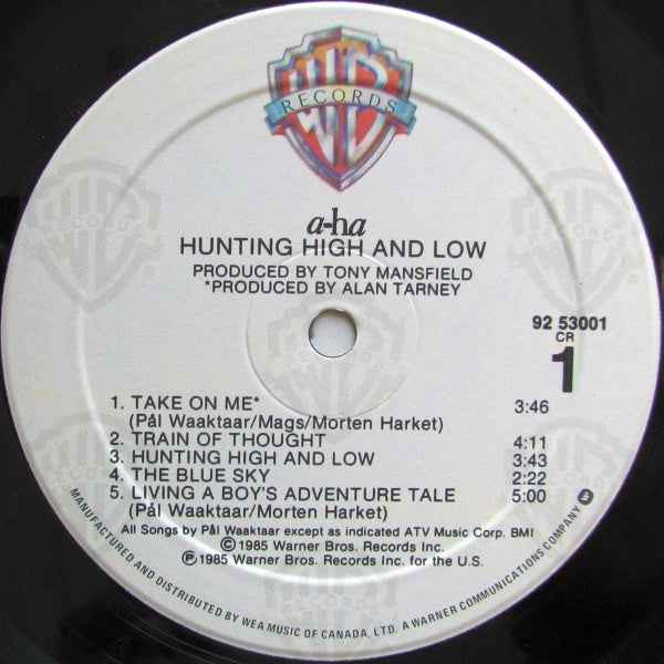 a-ha - Hunting High And Low - 1985