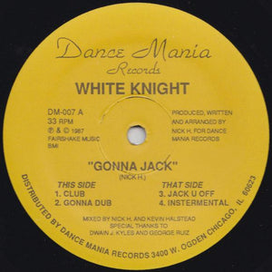 White Knight - Gonna Jack Vinyl Record