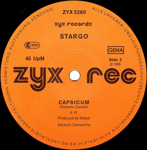 Stargo - Live Is Life / Capsicum - 1985