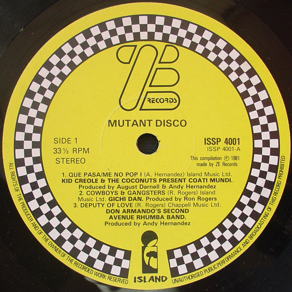 Various - Mutant Disco: A Subtle Discolation Of The Norm - 1981