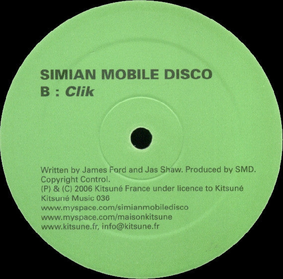 Simian Mobile Disco - Hustler / Clik