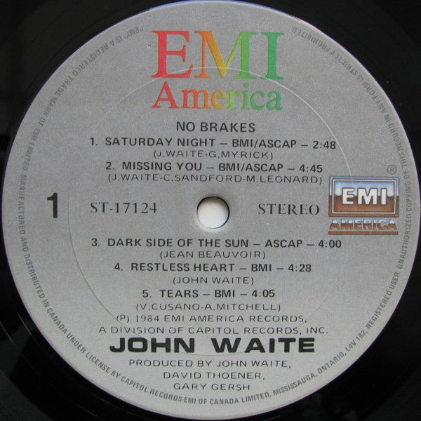 John Waite - No Brakes - 1984