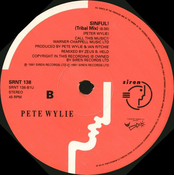 Pete Wylie And Farm, The - Sinful! (Scary Jiggin' With Doctor Love) - Length! - 1991