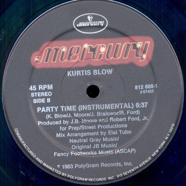 Kurtis Blow - Party Time - 1983