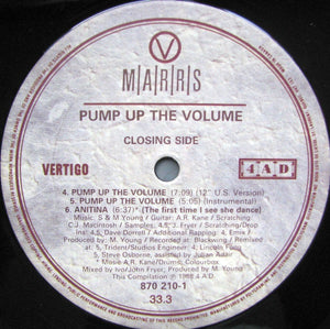 M|A|R|R|S - Pump Up The Volume - 1988