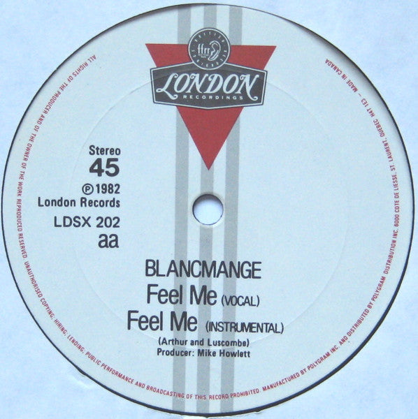 Blancmange - Living On The Ceiling / Feel Me - 1982