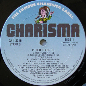 Peter Gabriel - Peter Gabriel - 1980