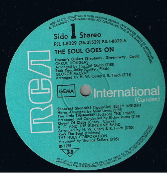Various - The Soul Goes On - 1975