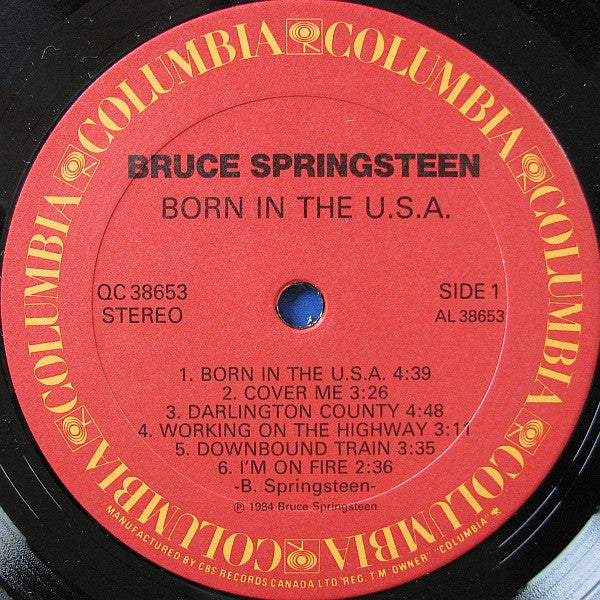 Bruce Springsteen - Born In The U.S.A. Vinyl Record