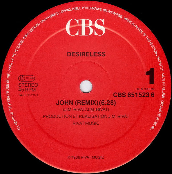 Desireless - John - 1988