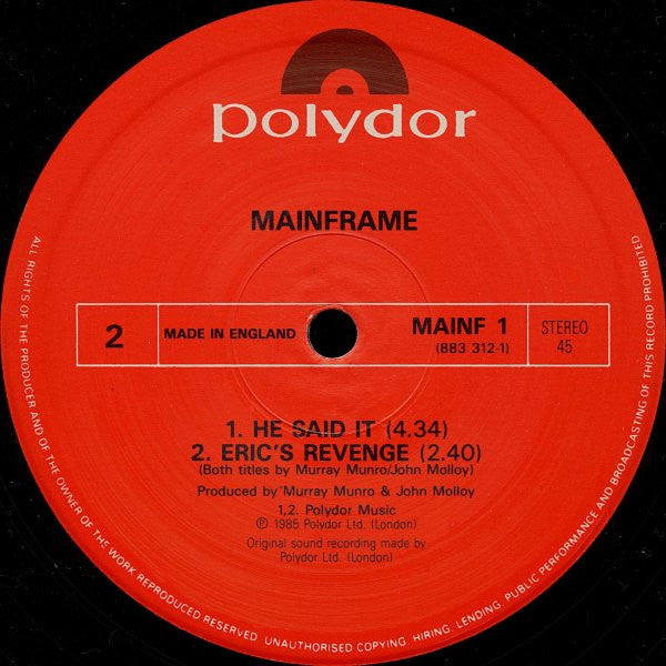 Mainframe - 5 Minutes On... - 1986