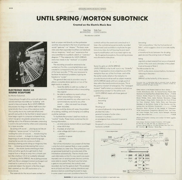 Morton Subotnick - Until Spring