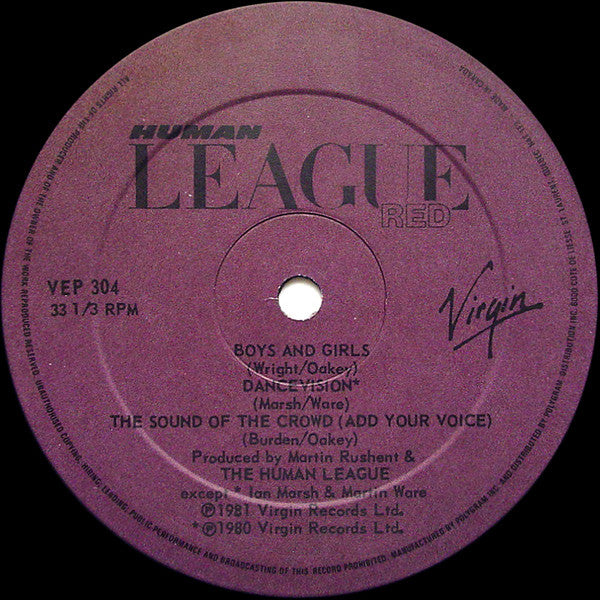 Human League, The - The Sound Of The Crowd - 1981