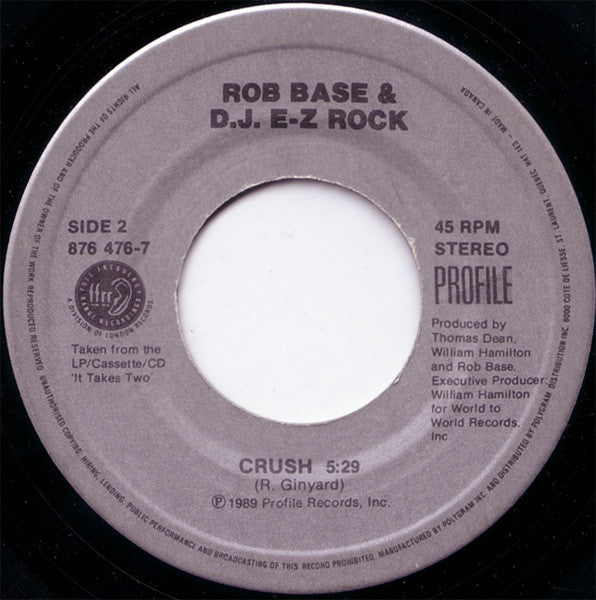 Rob Base - Turn It Out (Go Base) / Crush