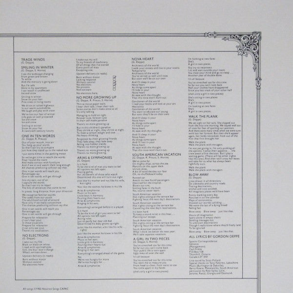 Spoons - Arias & Symphonies - 1982