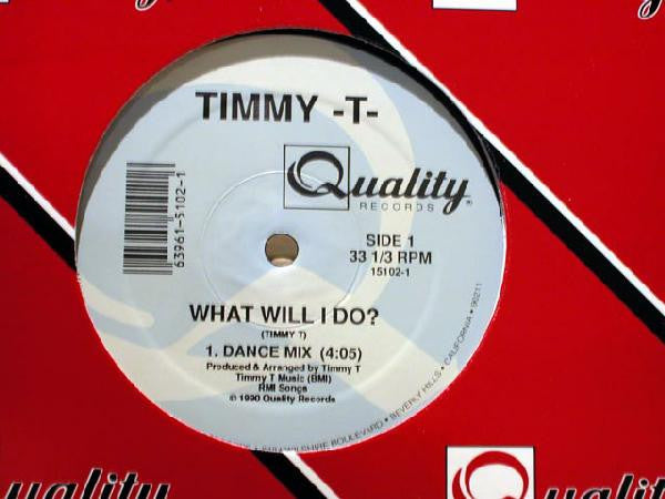 Timmy -T- - What Will I Do? Vinyl Record