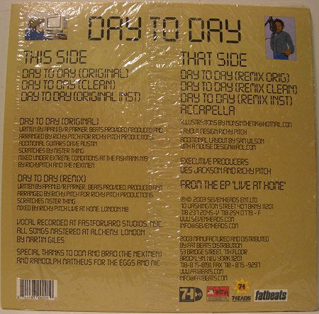 Richy Pitch - Day To Day Vinyl Record