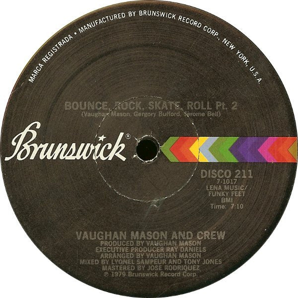 Vaughan Mason & Crew - Bounce, Rock, Skate, Roll - 1979