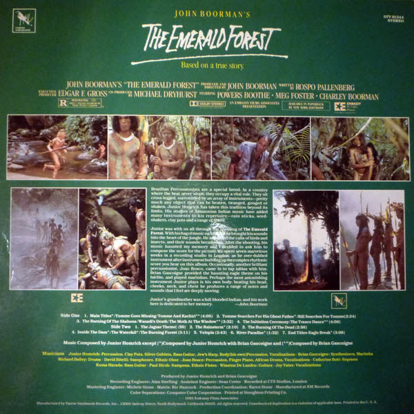 Junior Homrich - The Emerald Forest (Original Motion Picture Soundtrack)