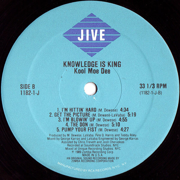 Kool Moe Dee - Knowledge Is King - 1989