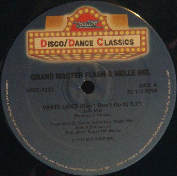 Grandmaster Flash & Melle Mel - White Lines (Don't Don't Do It) - 1987